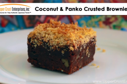Coconut & Panko Crusted Brownies